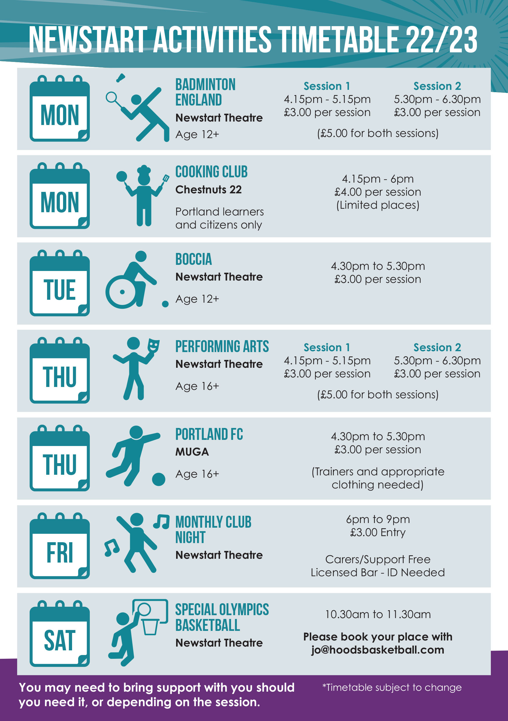 Newstart Theatre and Sports Hall - Portland Charity